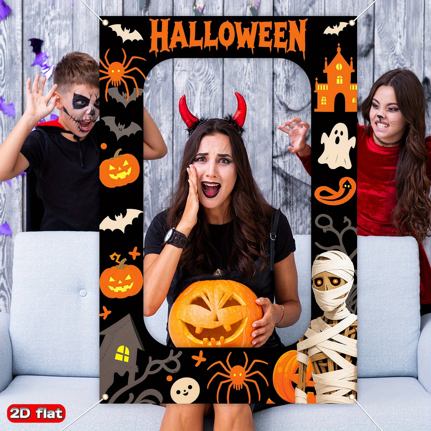 Photo Booth Frame - Halloween Hollow Photo Booth Frame Banner
