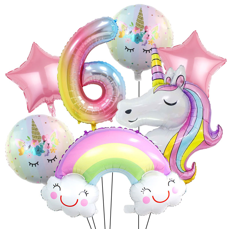 Unicorn Theme Birthday Decorat - Table Cloth Disposable recension och pris