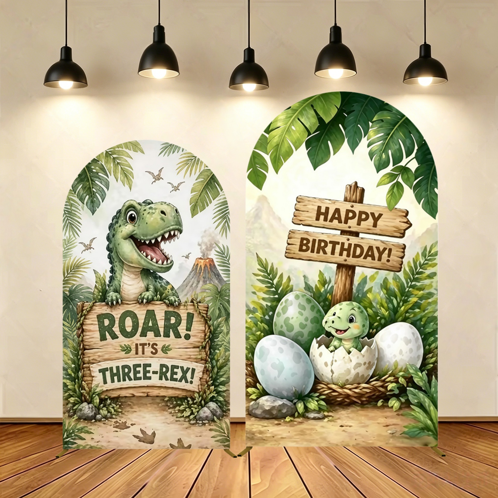 Yeele Dinosaur Themed Arch Cov - Dessert Table Backdrop recension och pris