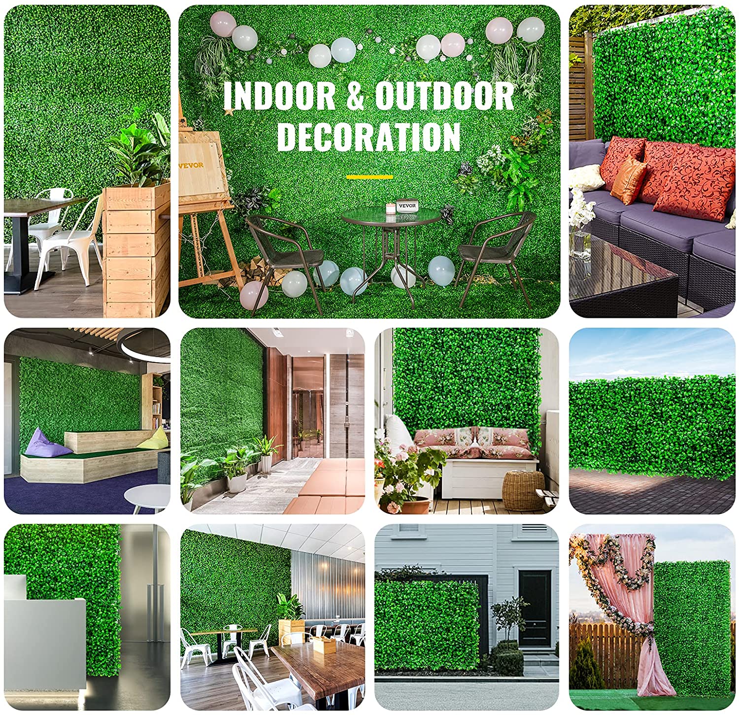 SucceBuy Artificial Plant Wall - Flower Wall Panel recension och pris