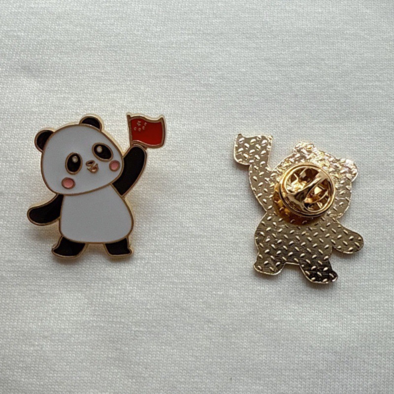 6pcs Cartoon China Panda Badge - Eve Party recension och pris