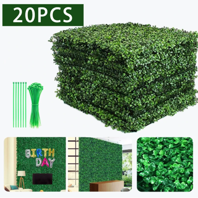 Artificial Plants Grass Wall B - Flower Wall Panel recension och pris