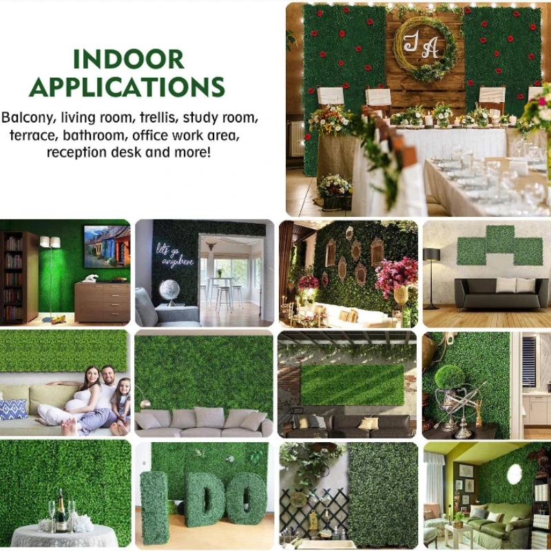 Artificial Plants Grass Wall B - Flower Wall Panel recension och pris