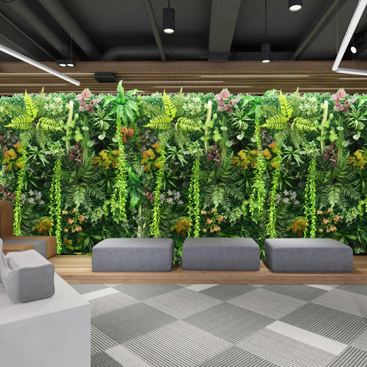 Artificial Plant Wall Plastic  - Flower Wall Panel recension och pris