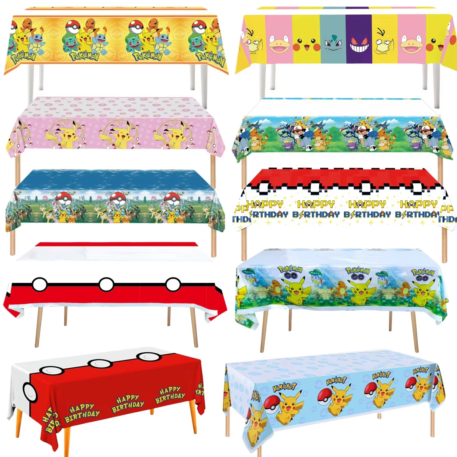 Pokemon Tablecloth Birthday Pa - Table Cloth Disposable recension och pris