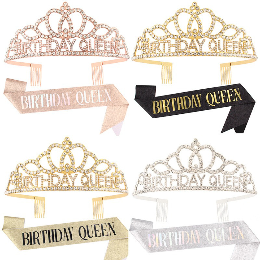 Rose Gold Glitter Birthday Que - Birthday Sash Glitter recension och pris