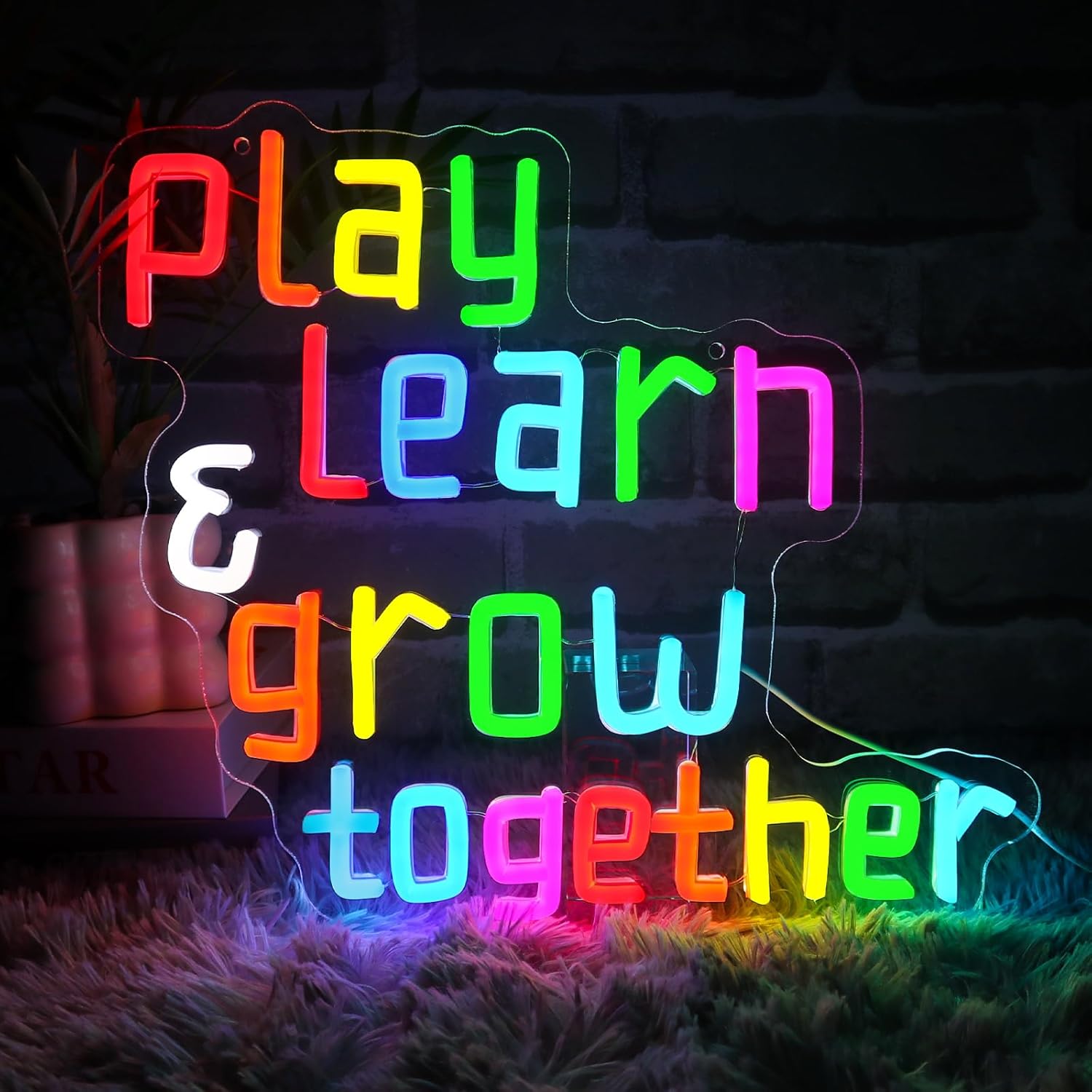 Play Learn Grow Together Neon  - Neon Sign Party recension och pris
