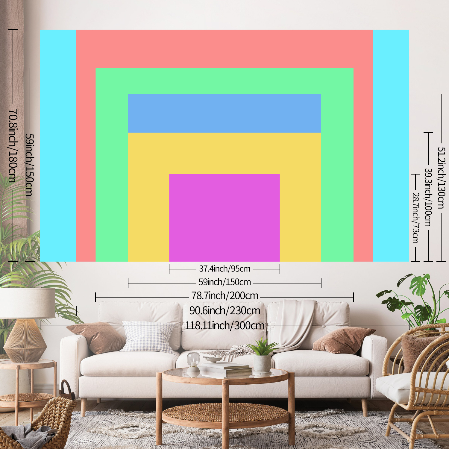 1pc Customized tapestries, cus - Eve Party recension och pris