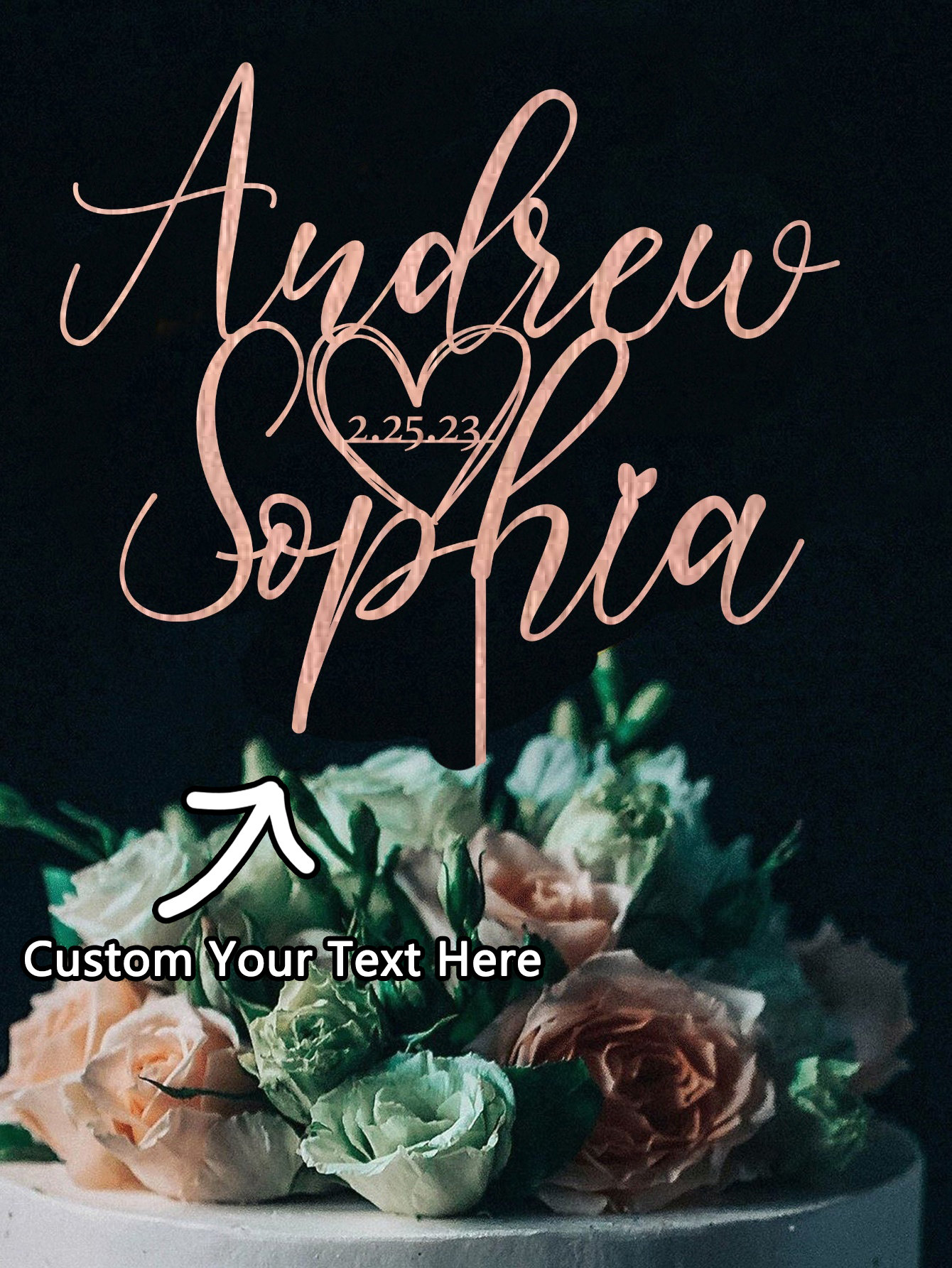 Custom Cake Topper - 1PC Perso - Event Suppliers recension och pris