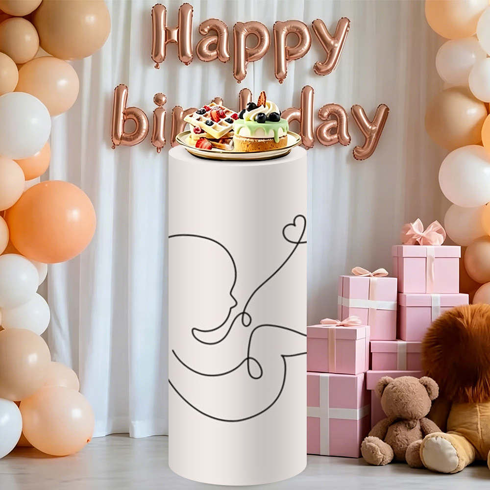 Yeele 3PCS Baby Silhouette Cyl - Dessert Table Backdrop recension och pris