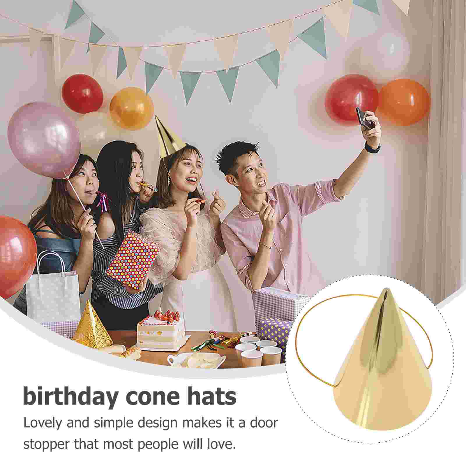  8 Pcs Birthday Hat Celebratio - Party Hat Cone recension och pris