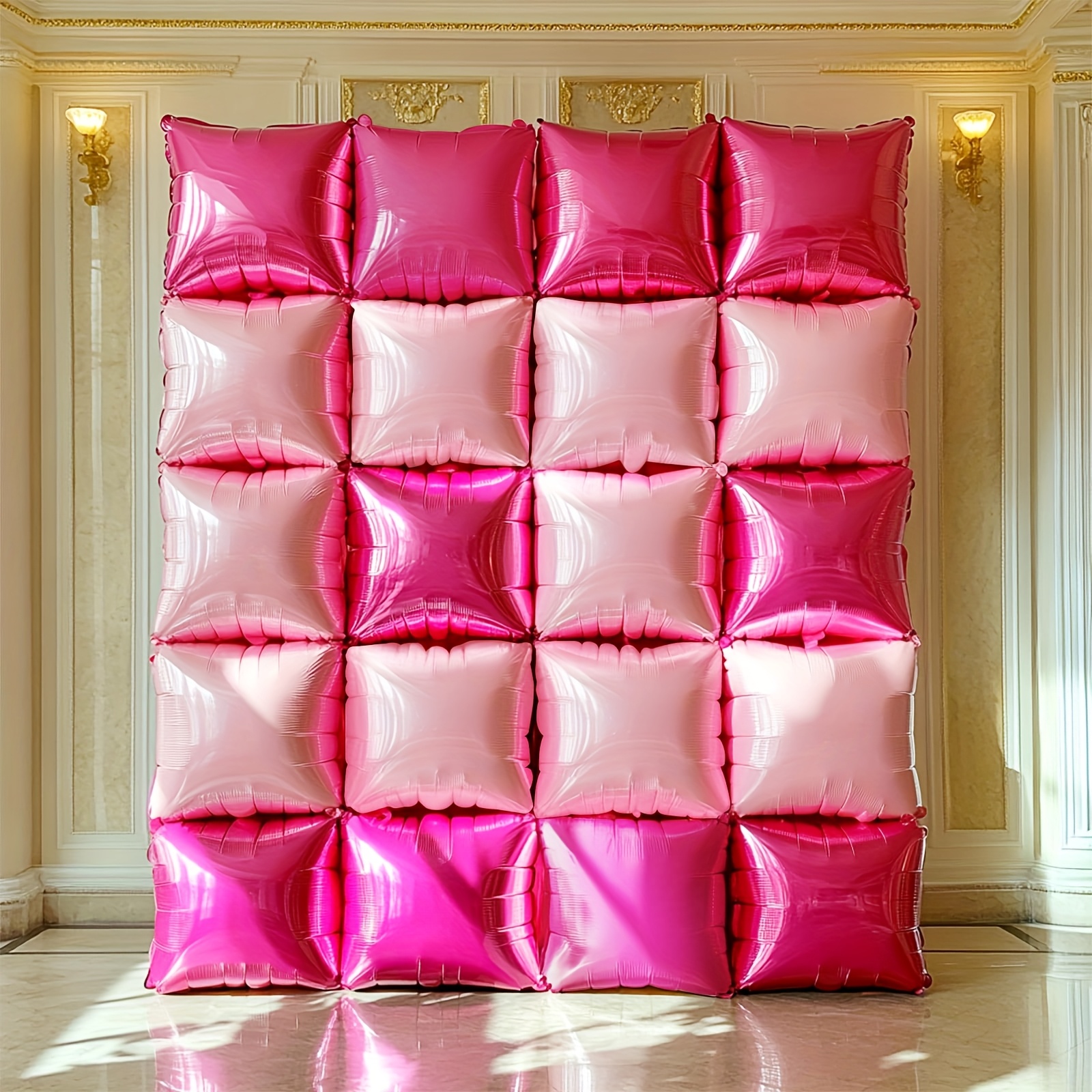 25pcs Magenta Pink Square Foil - Balloon Arch Kit recension och pris