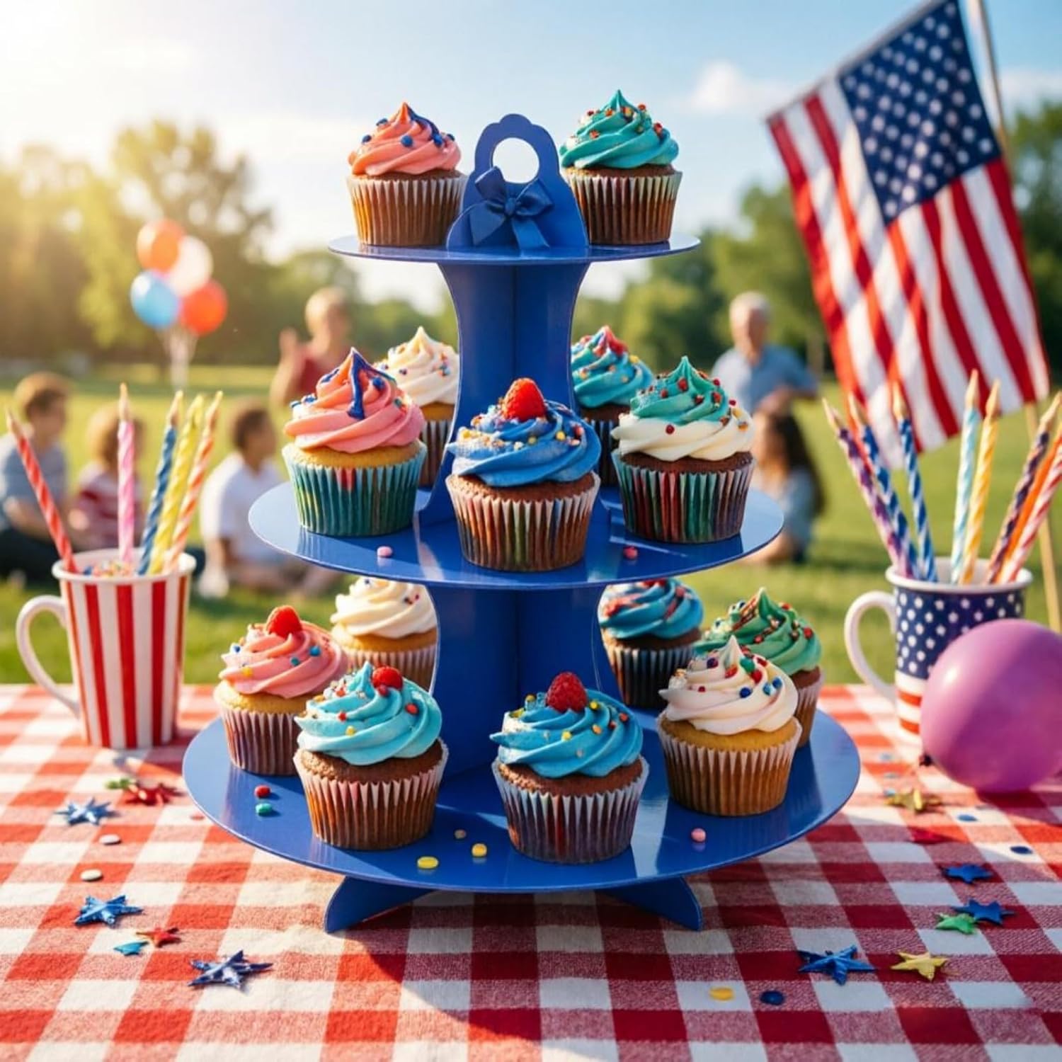 3-Tier Cupcake Stand, 2Pcs, St - Cupcake Stand Tier recension och pris