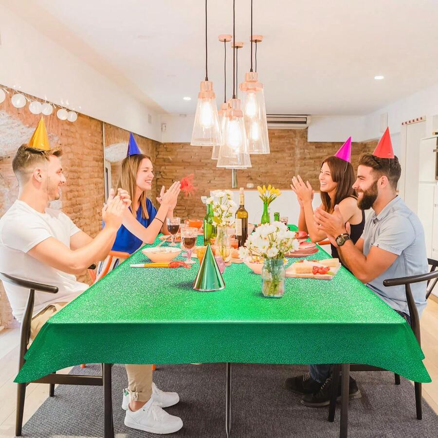 1 Pc Green Holographic Tablecl - Table Cloth Disposable recension och pris