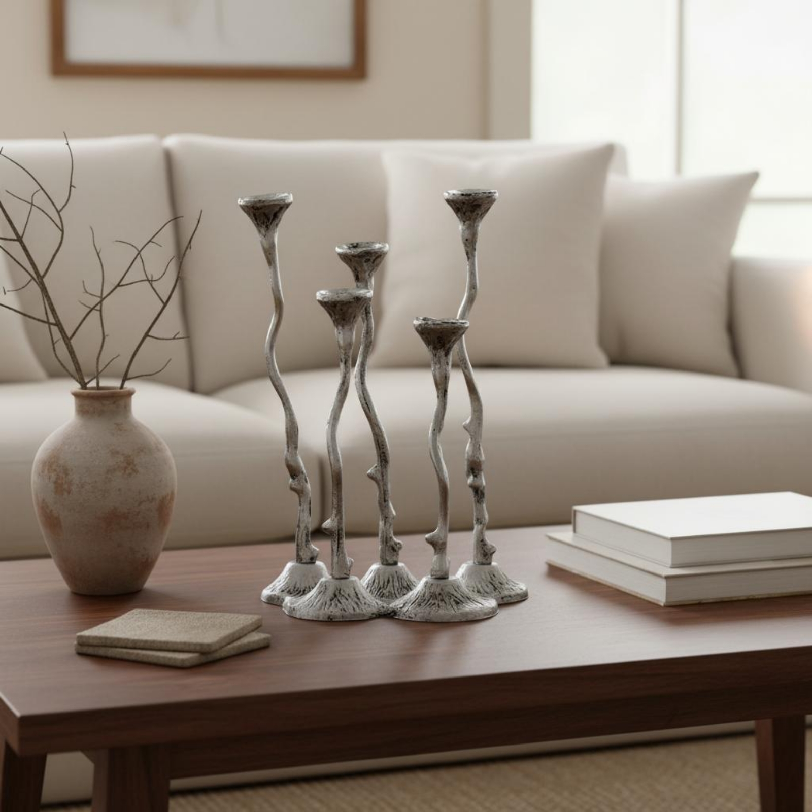Cast Aluminum Candle Holder De - Centerpiece Stick recension och pris