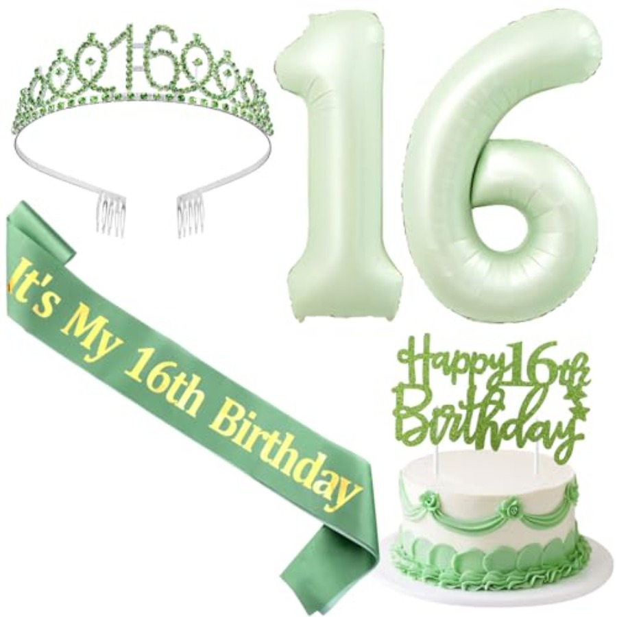Birthday Decorations for Girls - Birthday Sash Glitter recension och pris