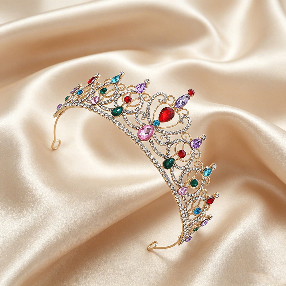 Luxury Vintage Gold Tiara Crow - Event & Party Supply recension och pris