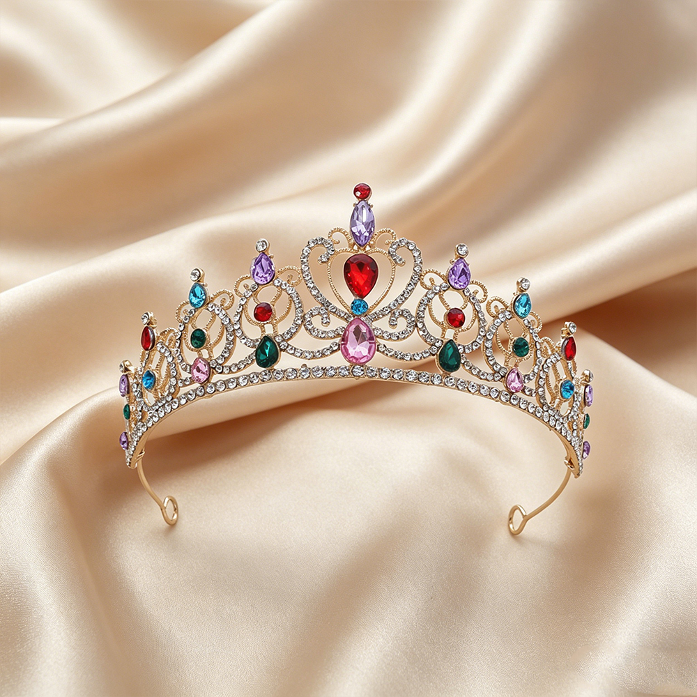 Luxury Vintage Gold Tiara Crow - Event & Party Supply recension och pris
