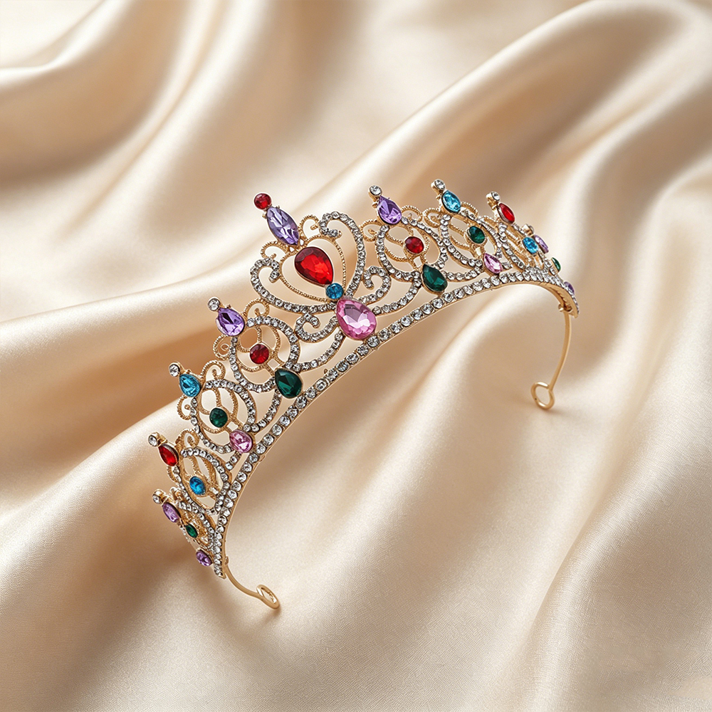 Luxury Vintage Gold Tiara Crow - Event & Party Supply recension och pris