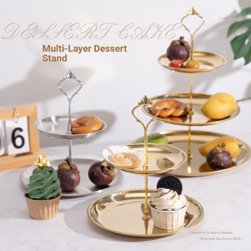 【CPI】Gold Silver 2/3-Tier Cake - Cupcake Stand Tier recension och pris