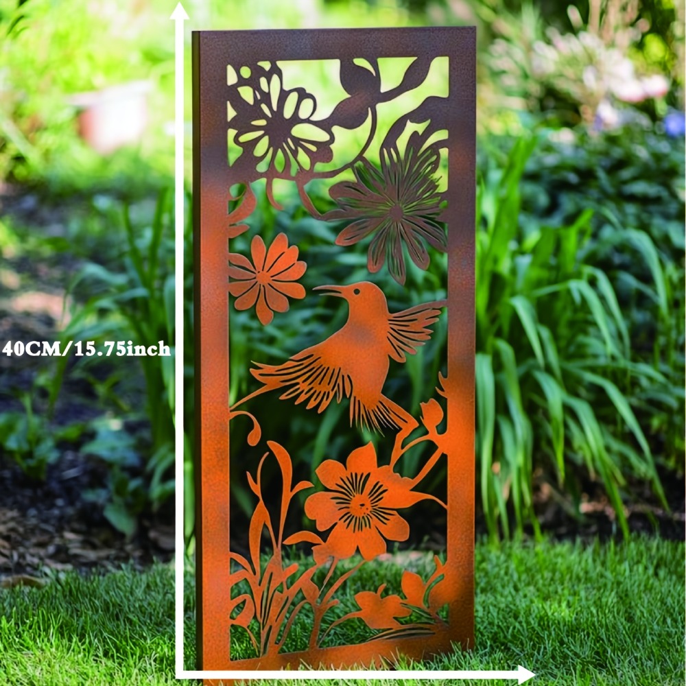 Outdoor 2D Metal Garden Wall P - Flower Wall Panel recension och pris