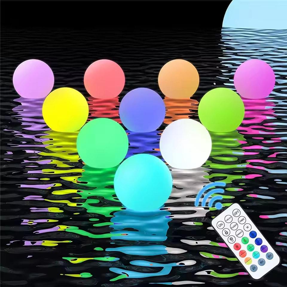 1-4PCS Floating Pool Lights wi - Led Balloon Light recension och pris