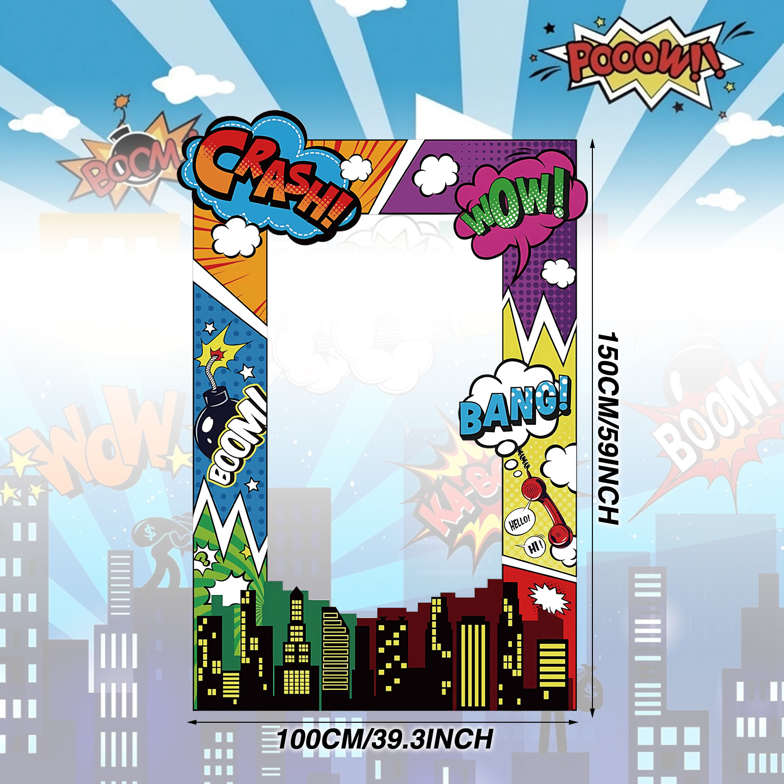 Super Hero Photo Prop Hero Bir - Photo Booth Frame recension och pris