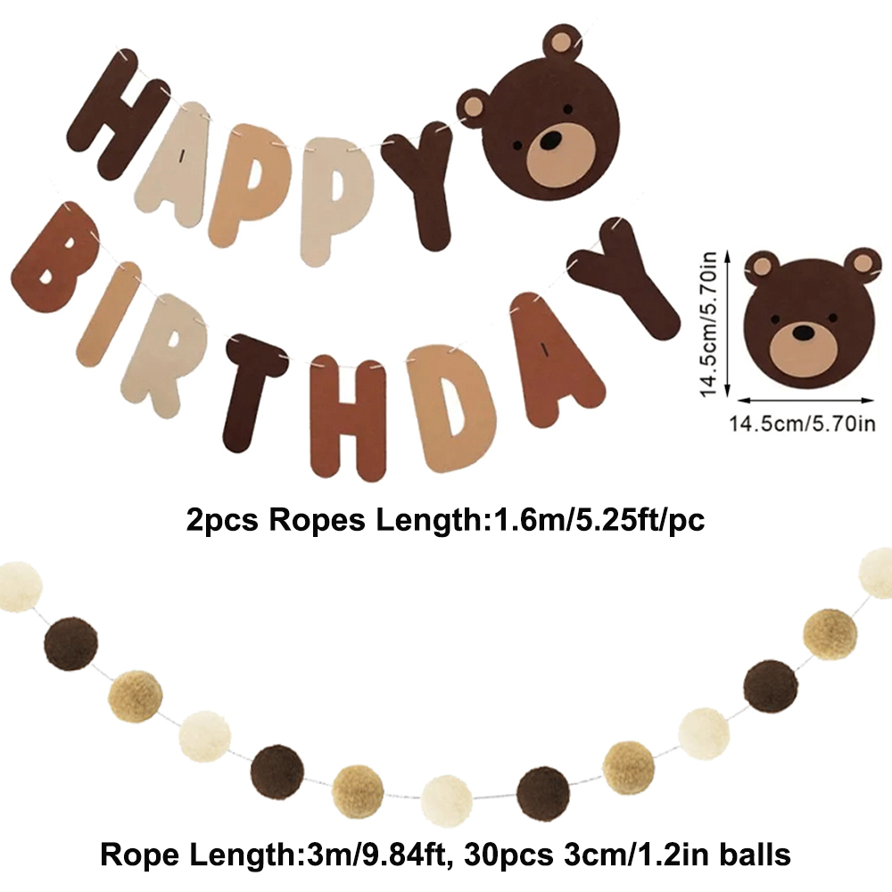 Cute Bear Kids 1st Birthday Ha - Party Hat Cone recension och pris