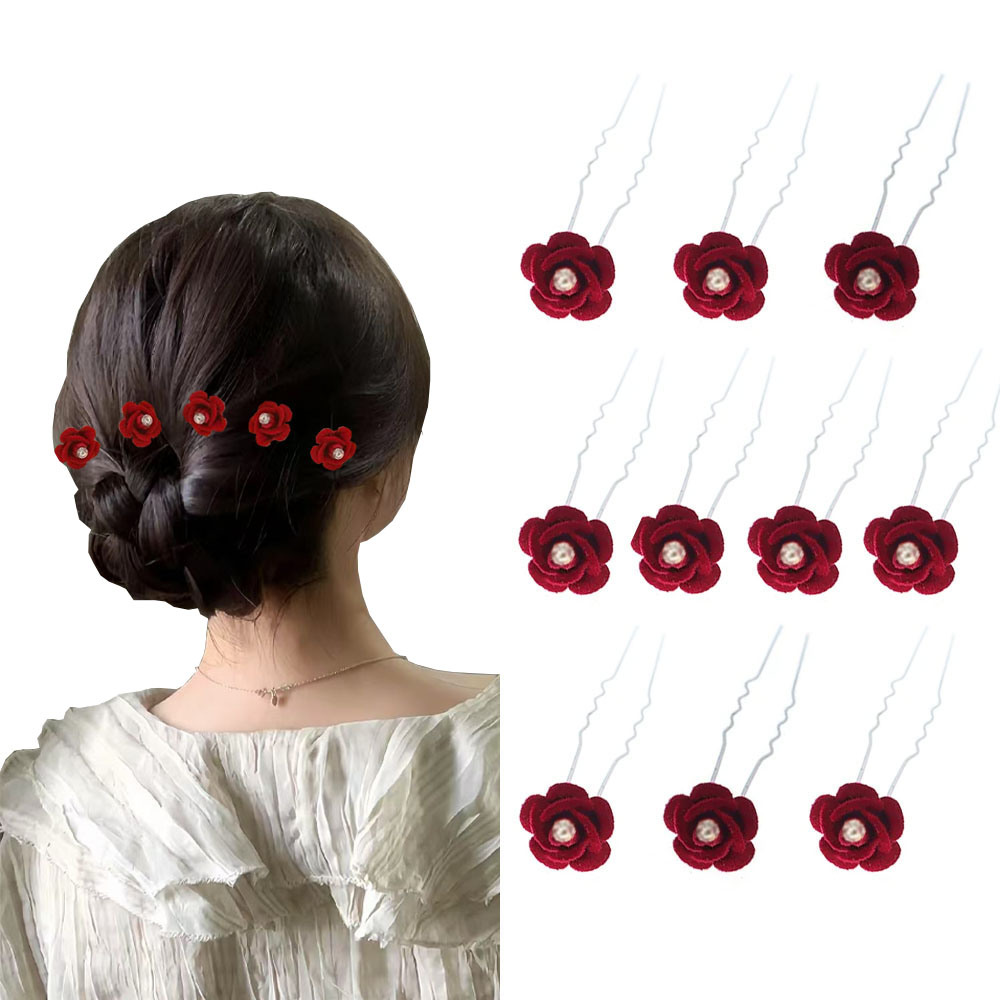 10Pcs Rose Hair Accessories We - Event Suppliers recension och pris