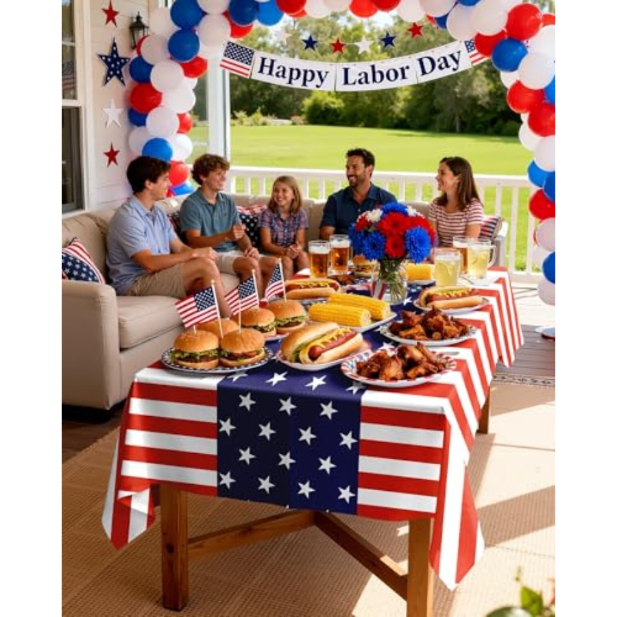 4th of July USA 250th Annivers - Table Cloth Disposable recension och pris