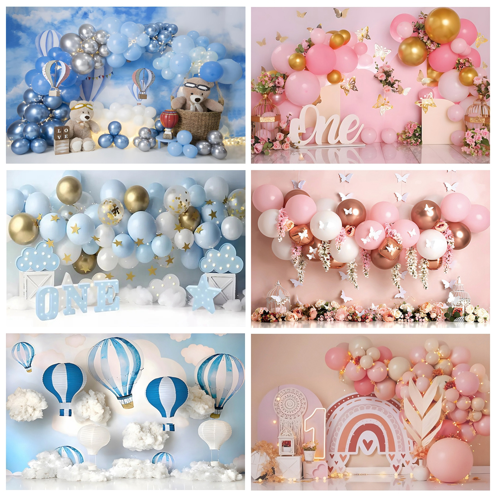 Newborn Baby 1st Birthday Back - Dessert Table Backdrop recension och pris