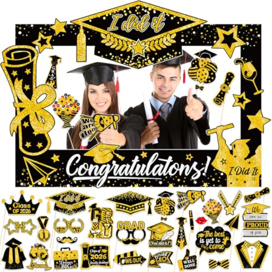 31 Pack Graduation Photo Booth - Photo Booth Frame recension och pris