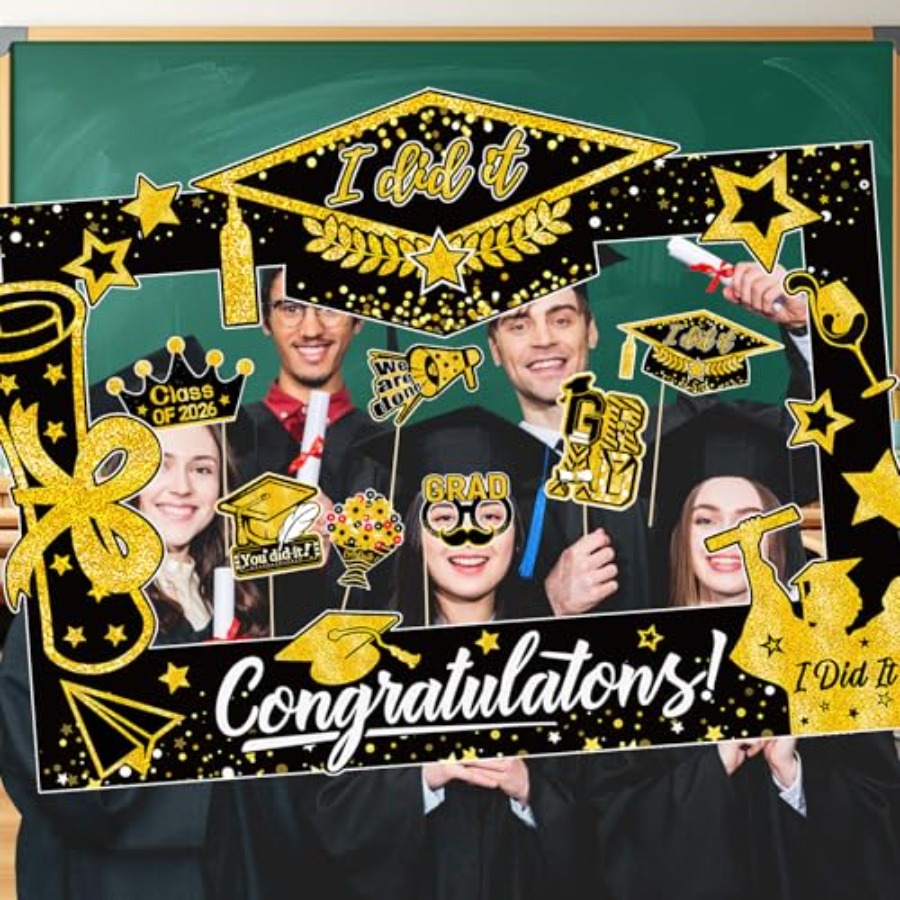 31 Pack Graduation Photo Booth - Photo Booth Frame recension och pris