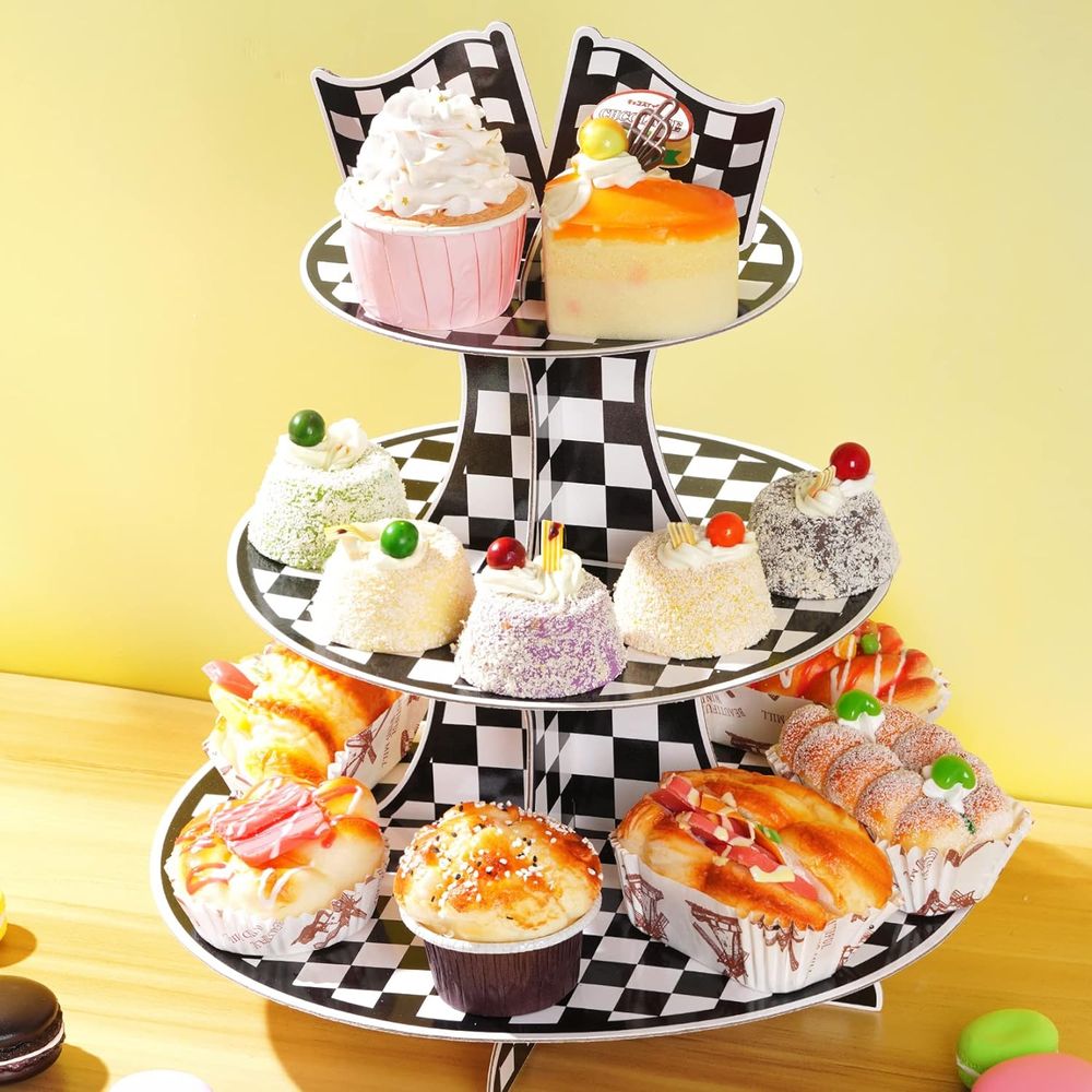 3-Tier Round Cupcake Stand wit - Cupcake Stand Tier recension och pris