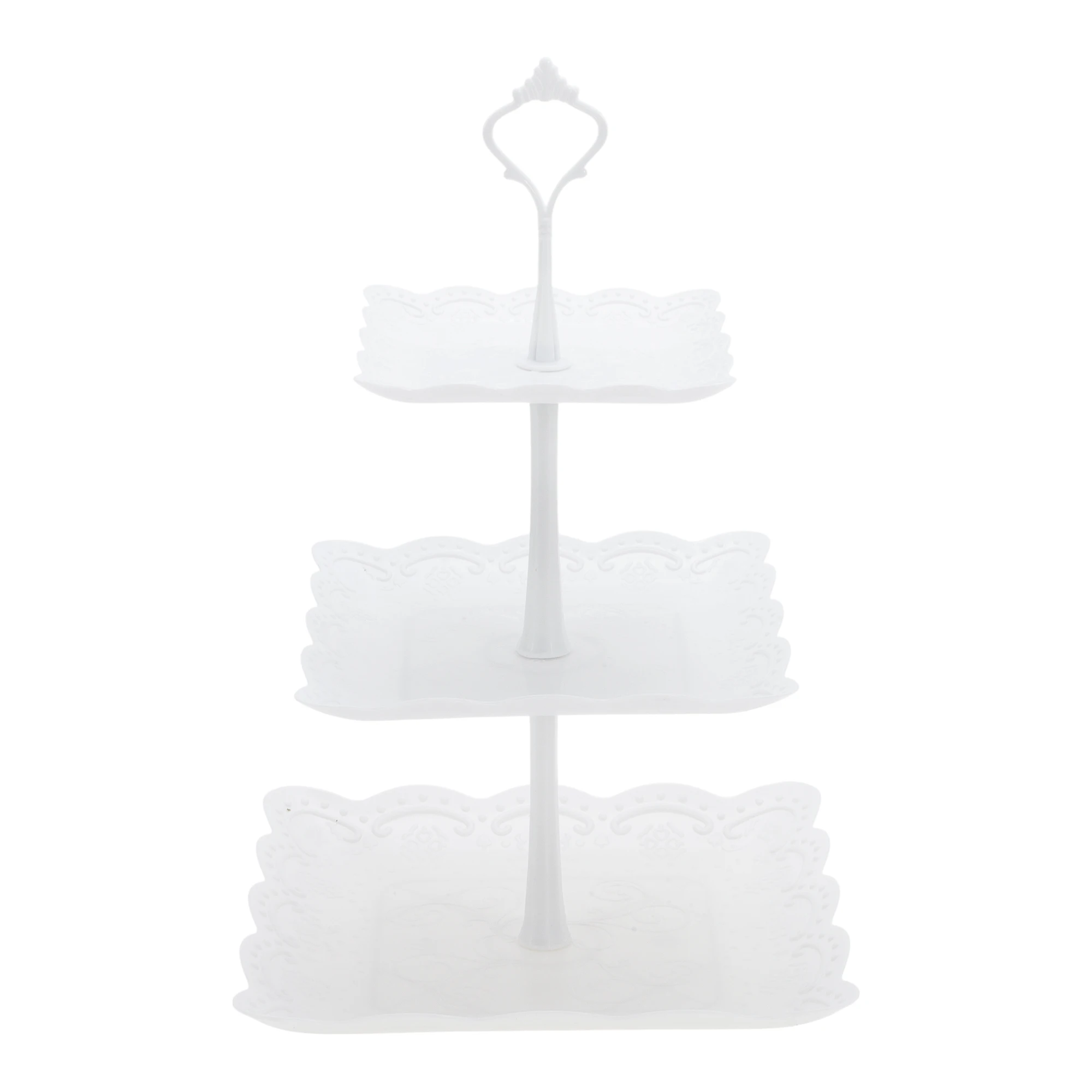 3 Tier Square Cupcake Stand wi - Cupcake Stand Tier recension och pris