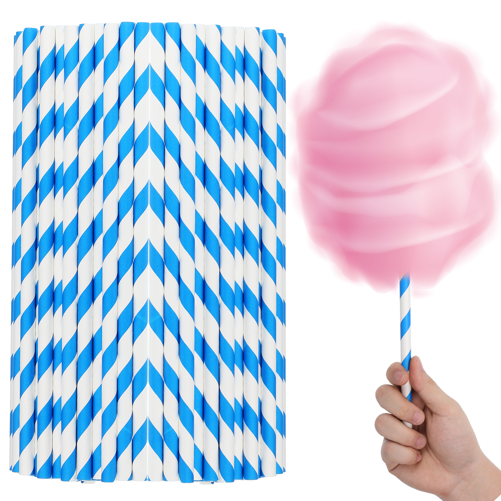 10x300mm Paper Sticks Consumab - Cotton Candy Cone recension och pris