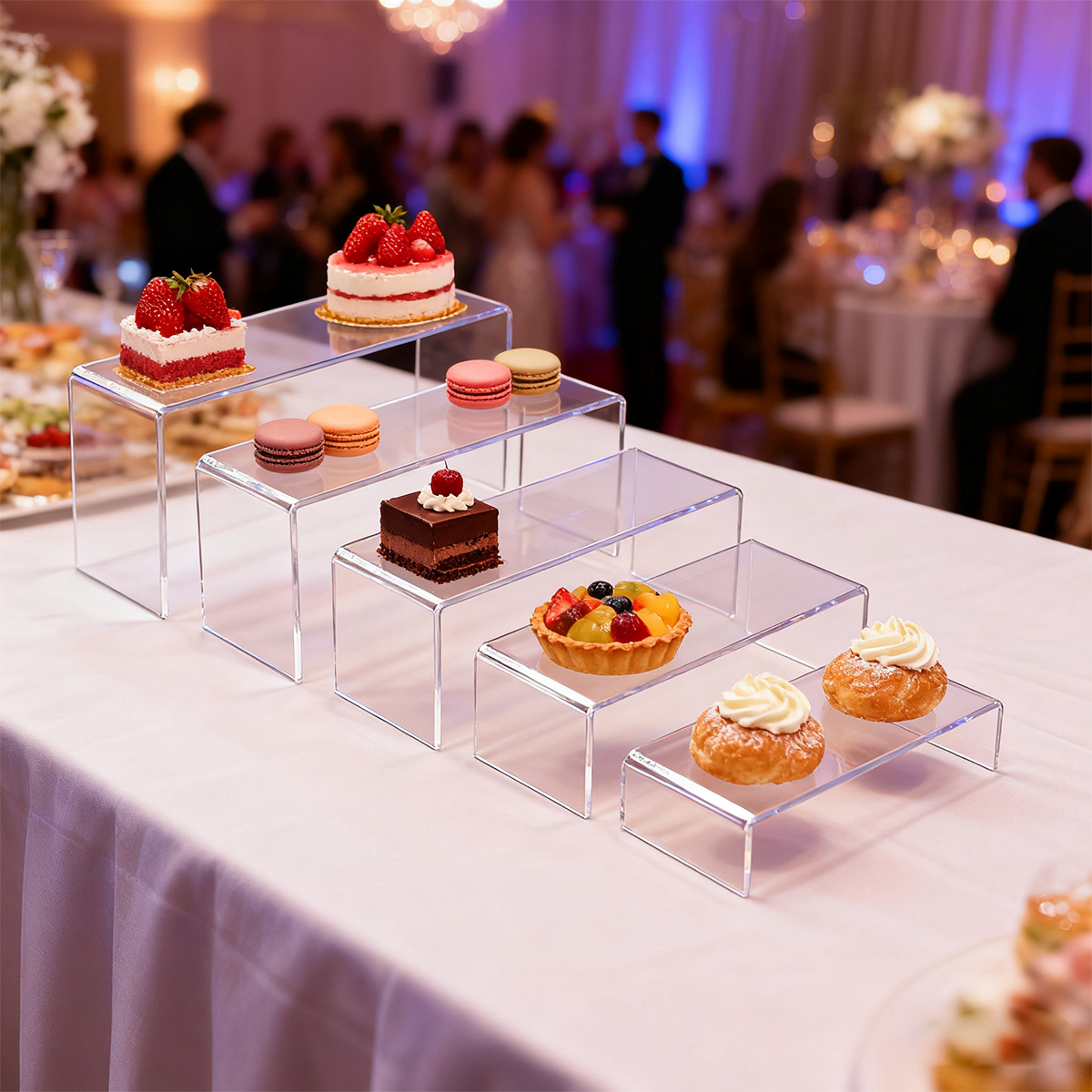 5pcs Acrylic Dessert Display S - Cupcake Stand Tier recension och pris