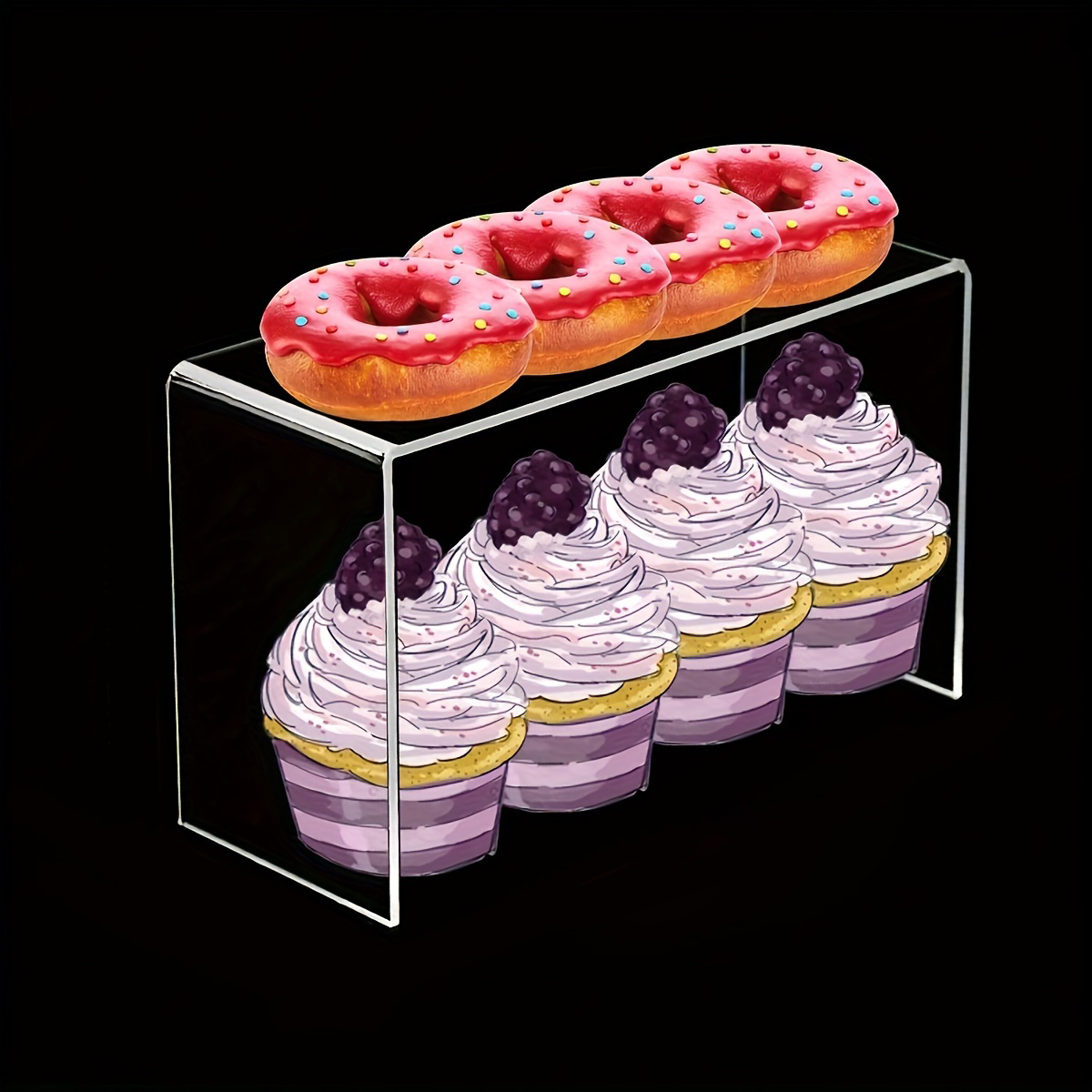 5pcs Acrylic Dessert Display S - Cupcake Stand Tier recension och pris