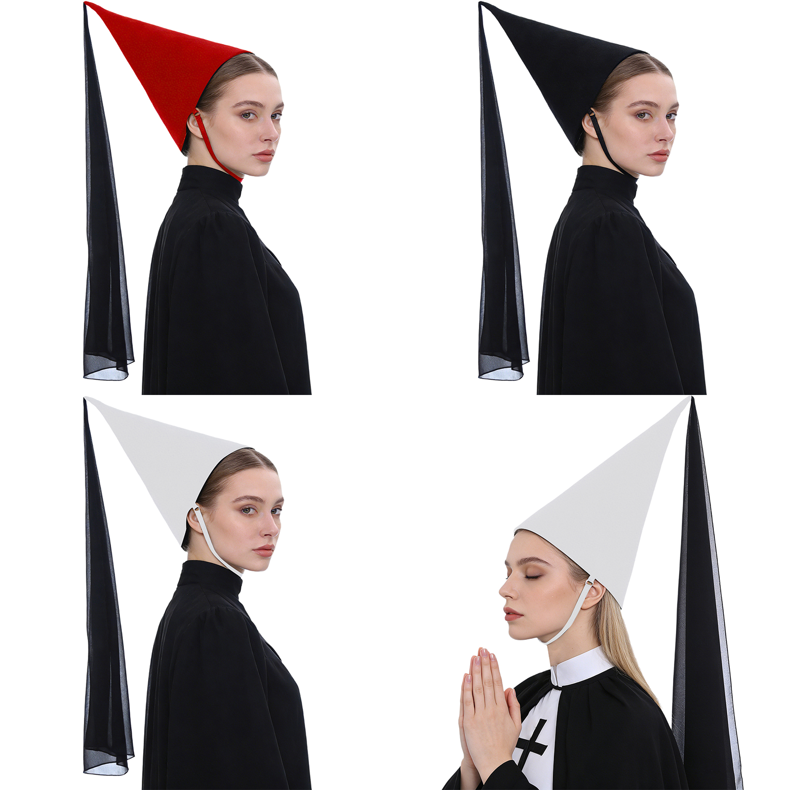 1Pcs Women Medieval Hennin Hat - Party Hat Cone recension och pris