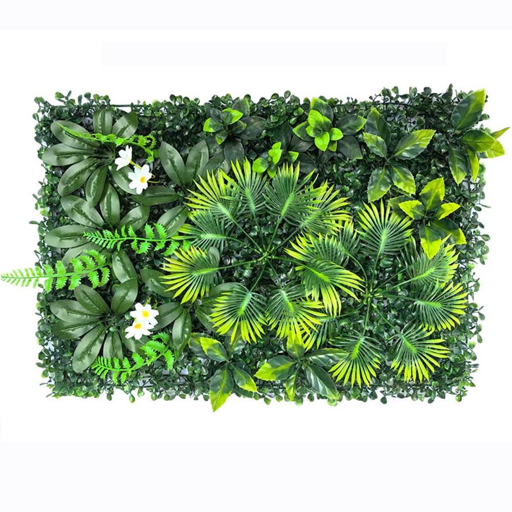 1PC Artificial Simulation Gree - Flower Wall Panel recension och pris