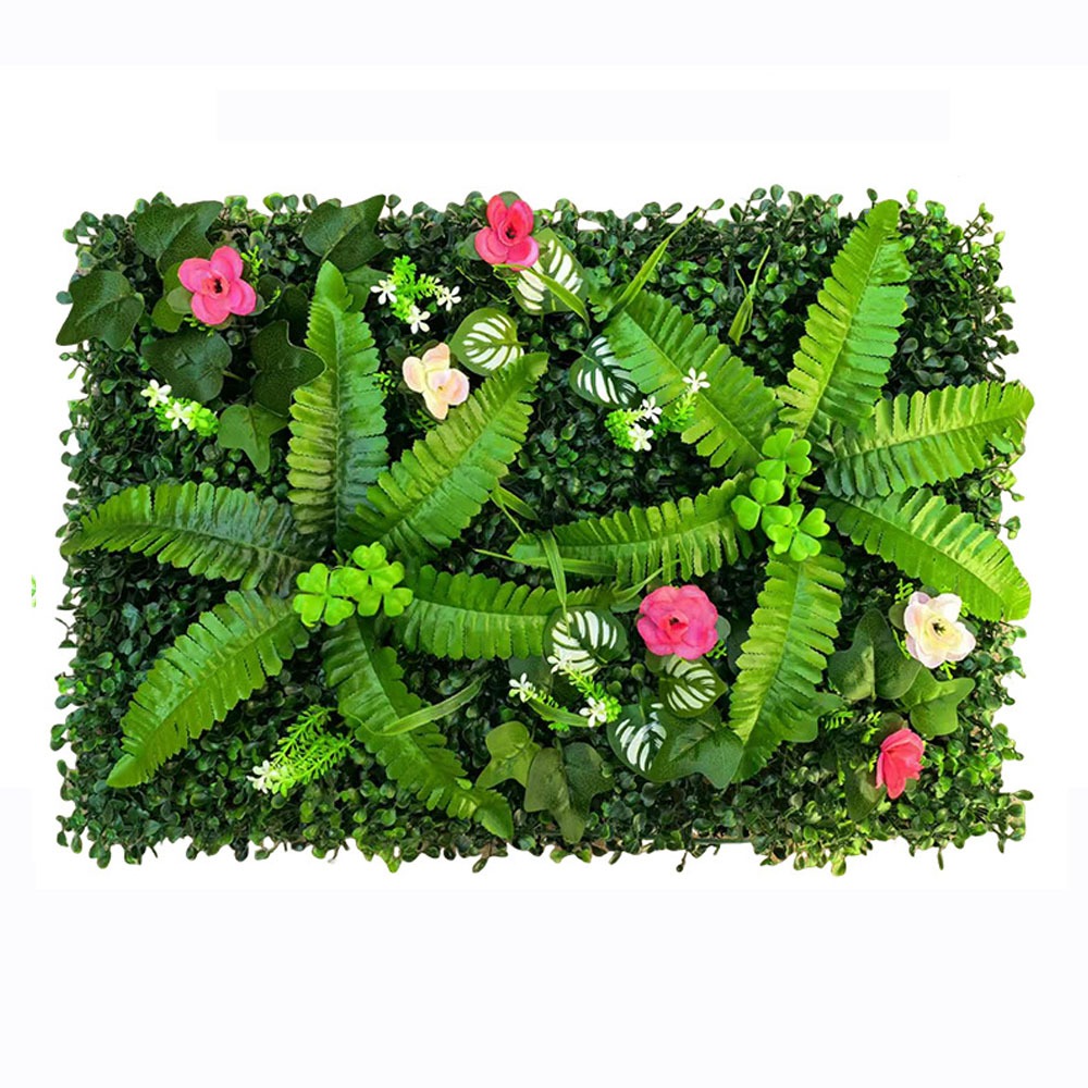 1PC Artificial Simulation Gree - Flower Wall Panel recension och pris