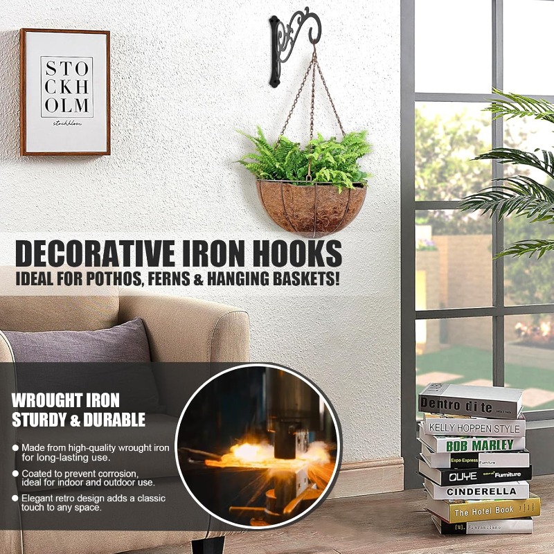 1PC Wall Mounted Bracket Iron  - Flower Wall Panel recension och pris