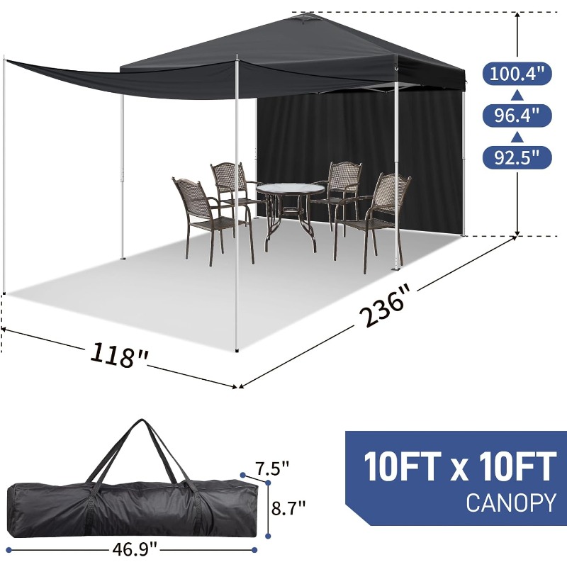 10X10Ft Pop Up Canopy Tent Ins - Event & Party Supply recension och pris