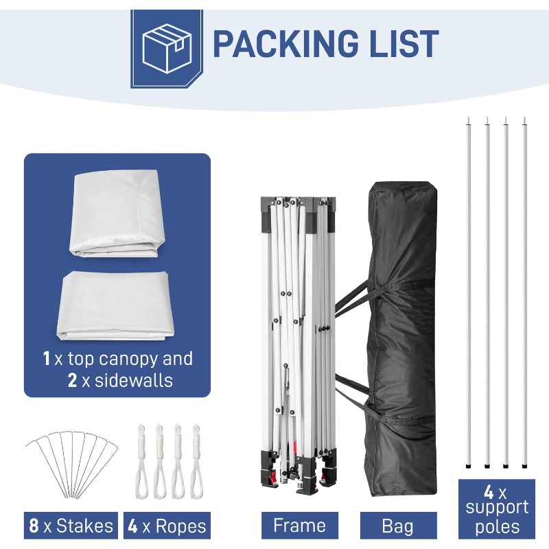10X10Ft Pop Up Canopy Tent Ins - Event & Party Supply recension och pris
