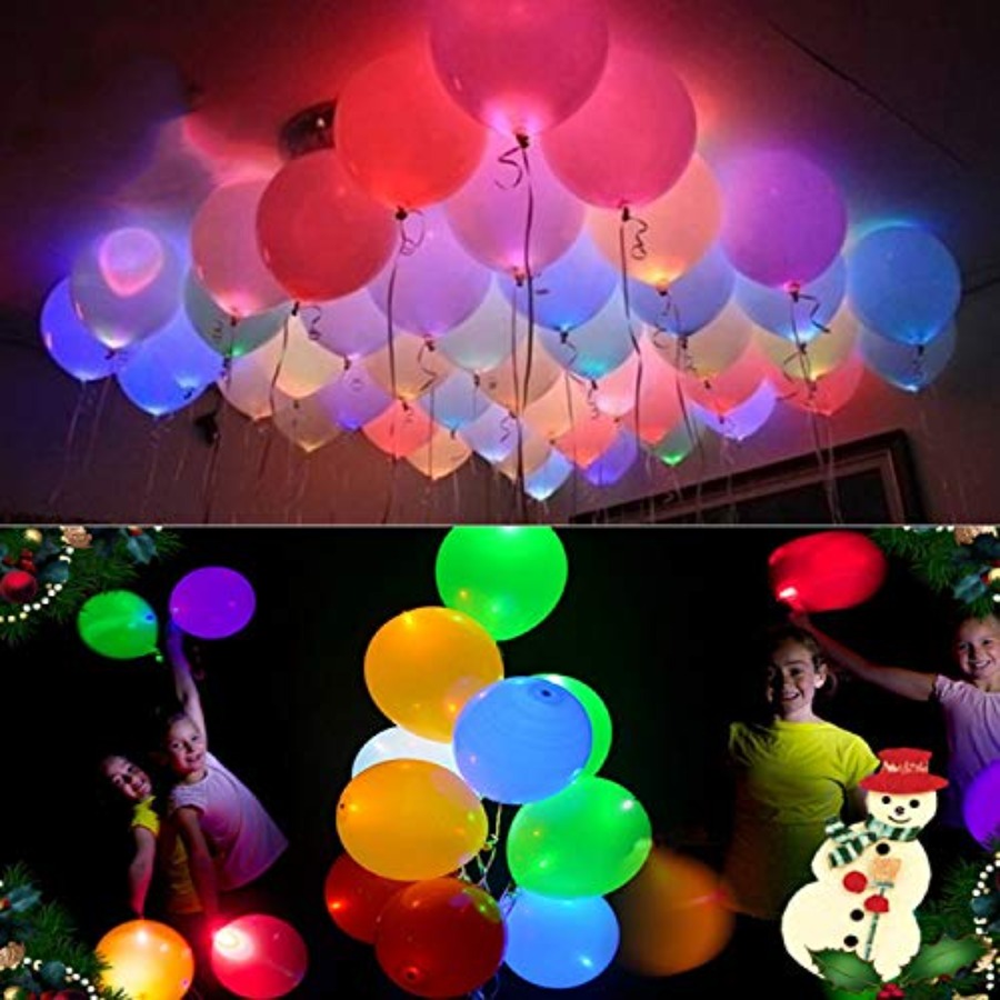 20 LED Light Up Balloons, 12 i - Led Balloon Light recension och pris