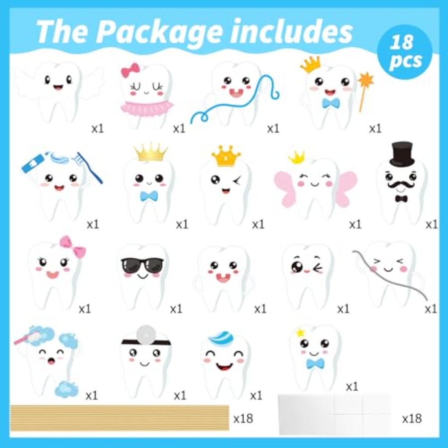 Tooth Party Centerpiece Sticks - Centerpiece Stick recension och pris