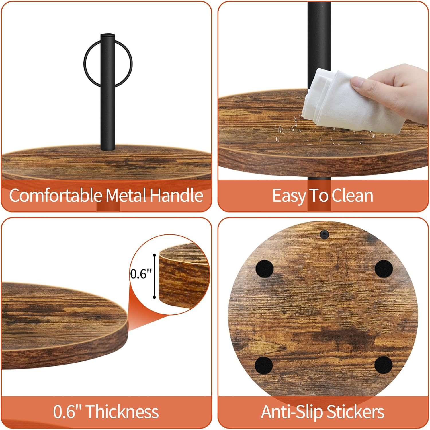 3-Tier Rustic Wood Cupcake Sta - Cupcake Stand Tier recension och pris