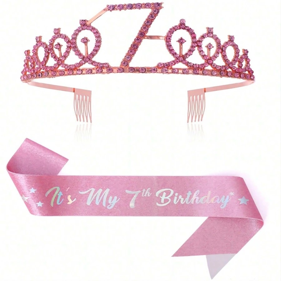 Glitter Birthday Crown Sash Wo - Birthday Sash Glitter recension och pris