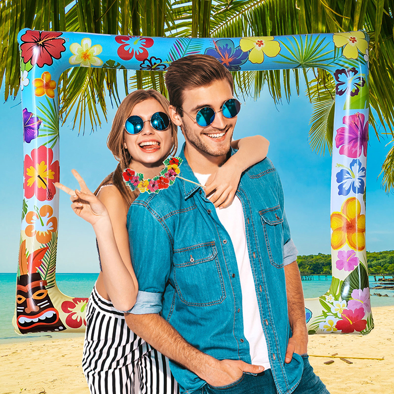 1pc Hawaiian Aloha Theme Infla - Photo Booth Frame recension och pris