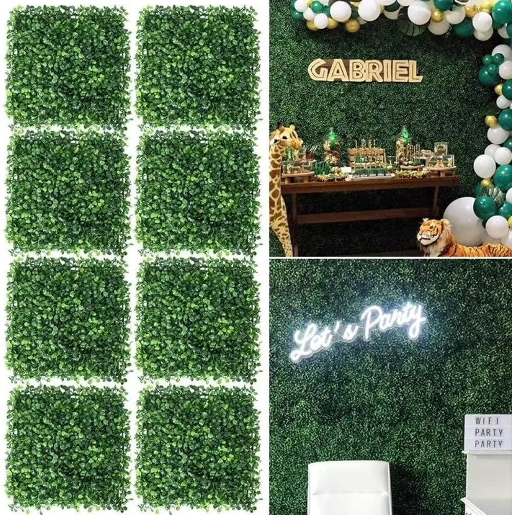 10 Pcs 25 CM Artificial Eucaly - Flower Wall Panel recension och pris